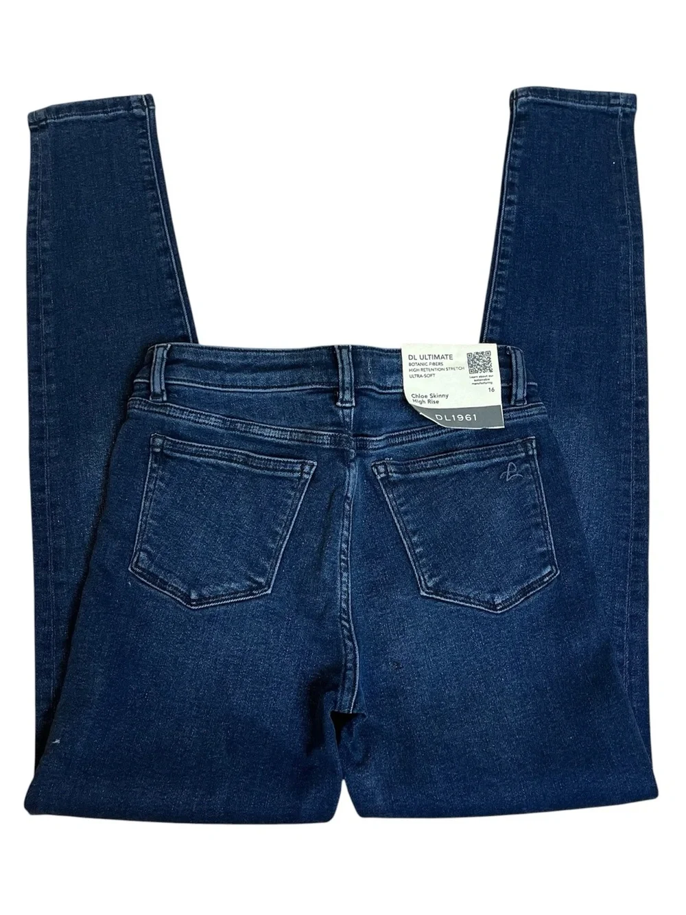 DL1961 Chloe Dark Blue Skinny High- Rise Jeans Sz 16